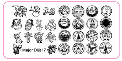 Major Dijit Nail Stamping Plate Stamp Flower Plate Line Σχέδιο Διχτυού Ορθογώνιο Πρότυπο Σφραγίδας Μανικιούρ Πλάκα εικόνας Nail Art