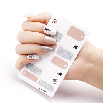 14 Tips Full Cover Nail Stickers Factory Supplies Αυτοκόλλητα για μανικιούρ Γυναικεία Αυτοκόλλητα Αυτοκόλλητα για Νύχια Διακόσμηση τέχνης