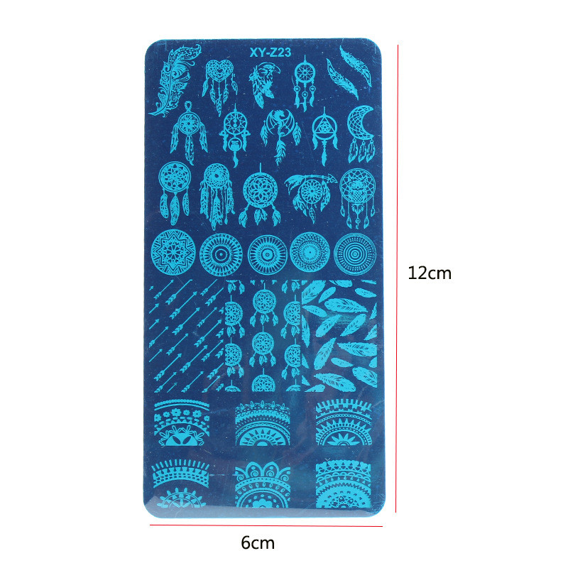 MAFANAILS 1 τμχ Πλάκες σφράγισης λουλουδιών και ζώων από ανοξείδωτο ατσάλι Πρότυπο σφραγίδας εικόνας νυχιών Πλάκα σχεδίασης μανικιούρ με σετ σταμπωτών IDY