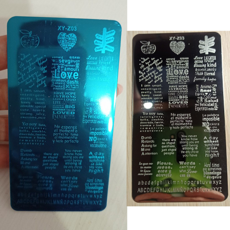 MAFANAILS 1 τμχ Πλάκες σφράγισης λουλουδιών και ζώων από ανοξείδωτο ατσάλι Πρότυπο σφραγίδας εικόνας νυχιών Πλάκα σχεδίασης μανικιούρ με σετ σταμπωτών IDY