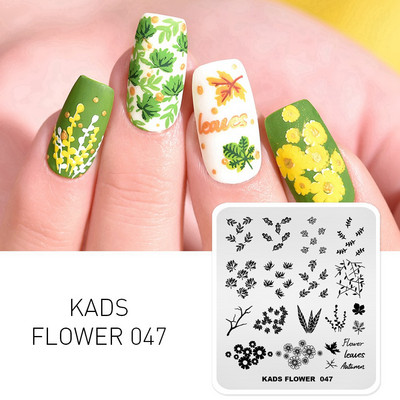 Πρότυπο KADS Nail Art 36 Σχέδια Κινεζικό στιλ ζωγραφική με μελάνι Wordart Image Πρότυπο για σφράγιση νυχιών Πλάκα για στάμπα νυχιών Στένσιλ