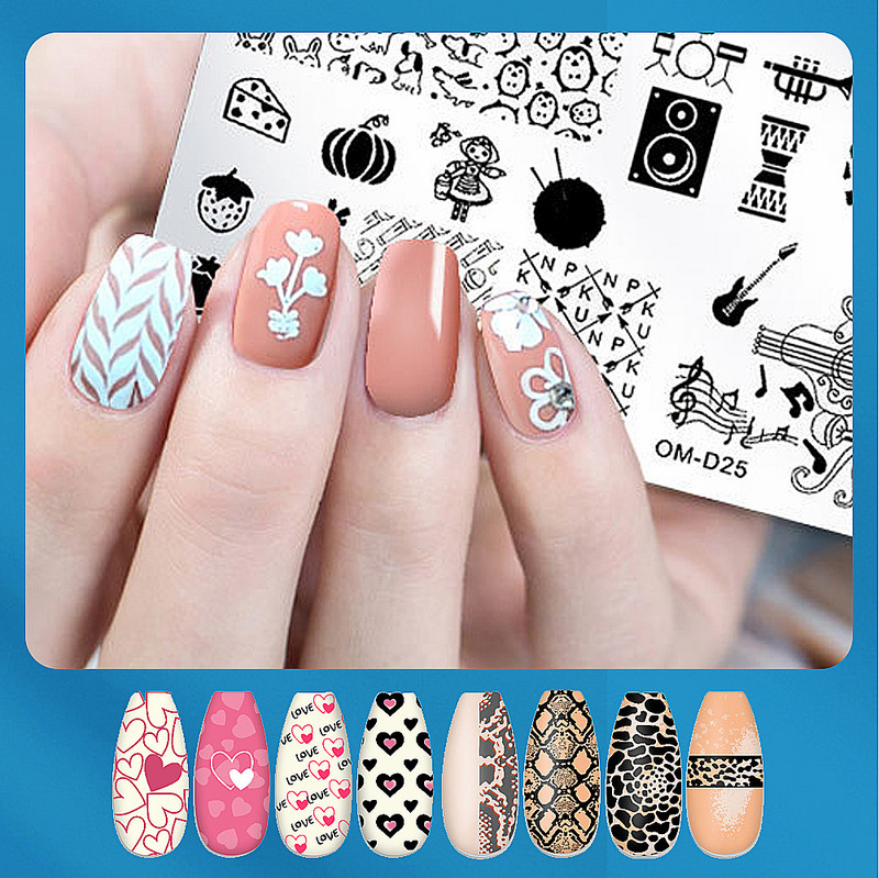 50 lehetőség Beauty Deck állat/növény/karácsonyi/mintás/virágos/szimbólum/természet/kreatív/női absztrakt körömdíszítő bélyegekkel