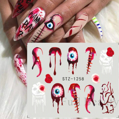 ABC Letter Αυτοκόλλητα Nail Art Αυτοκόλλητα Αγγλικής Παλιάς Γραμματοσειράς Μαύρος Αριθμός Τατουάζ Σχέδιο Νυχιών Σχεδίαση Νερού Συρόμενα Μανικιούρ Περιτυλίγματα CHSTZ1046-1049