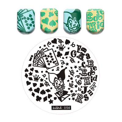 Φούσκα Vortex Stamping Plate Abstract Face Nail Art Templates Snake Graffiti Nail Stamping Template Tool Line Leaf Line