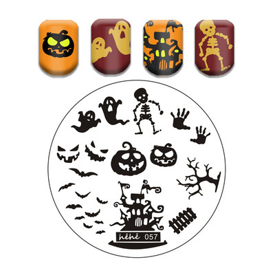 Φούσκα Vortex Stamping Plate Abstract Face Nail Art Templates Snake Graffiti Nail Stamping Template Tool Line Leaf Line