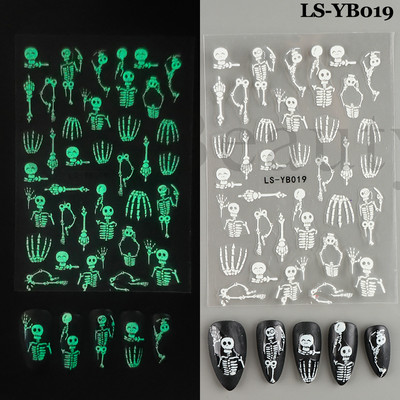 Χριστουγεννιάτικο αυτοκόλλητο νυχιών 3D ανακλαστικό γυαλιστερό γκλίτερ Χρυσό ασημί Snowflake Elk Bells Slider Decal για διακόσμηση μανικιούρ NLLS-J24