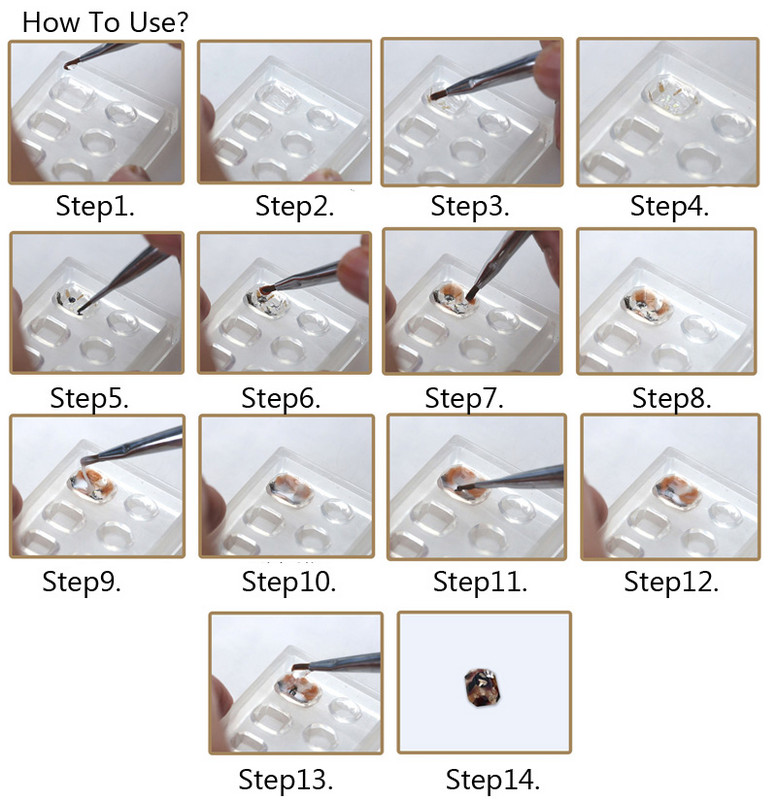 1 τμχ 3D Nail Art Σιλικόνη σκαλιστή φόρμα Πέτρα Καρδιά Κρυστάλλινα Σχέδια Διακοσμήσεις Εργαλεία DIY Ακρυλικά Νύχια Πρότυπο σιλικόνης