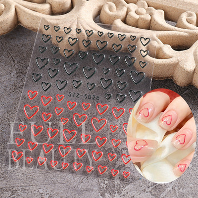 5D Relief Cute Bears Snow Nails Αυτοκόλλητα Χειμερινά γάντια Snowflake Χριστουγεννιάτικη διακόσμηση Σχέδιο μανικιούρ Αυτοκόλλητα για το νέο έτος JI-5D20