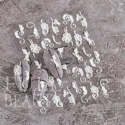 5D Relief Cute Bears Snow Nails Αυτοκόλλητα Χειμερινά γάντια Snowflake Χριστουγεννιάτικη διακόσμηση Σχέδιο μανικιούρ Αυτοκόλλητα για το νέο έτος JI-5D20