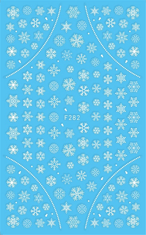 Αυτοκόλλητο με 1 φύλλο 3D λευκόχρυσο Χριστουγεννιάτικο συρόμενο αυτοκόλλητο νυχιών Αυτοκόλλητα νιφάδες χιονιού Πρωτοχρονιάτικα αυτοκόλλητα μεμβράνη για μανικιούρ Διακοσμητικά αυτοκόλλητα ομορφιάς