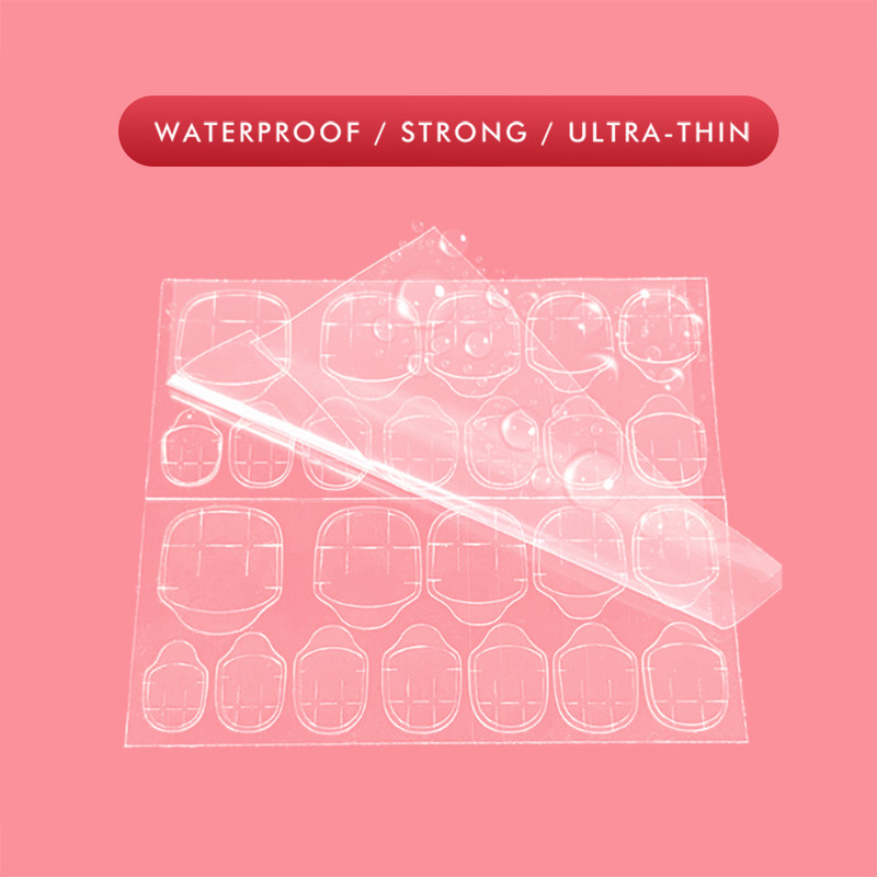 120db kétoldalas hamis körömdíszítő ragasztószalag ragasztó matrica barkács tippek hamis köröm akril manikűr gél sminkeszköz