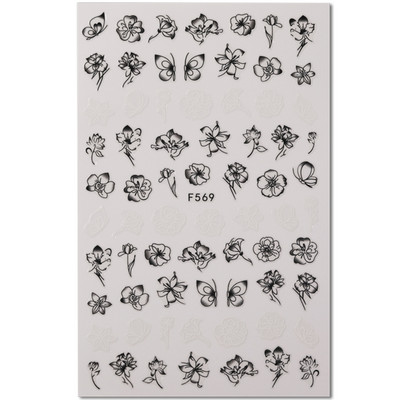 Αυτοκόλλητο 3D Abstract Line Nail Art Ροζ χρυσό λωρίδες γκράφιτι γεωμετρία γαλλικό για μανικιούρ Μπρονζέ συρόμενο χαρτί διακόσμηση