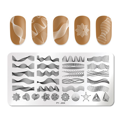 PICT You Fall Patterns Πλάκες σφράγισης νυχιών Στένσιλ Εργαλεία από ανοξείδωτο χάλυβα Πρότυπο σχεδίασης σφραγίδας νυχιών