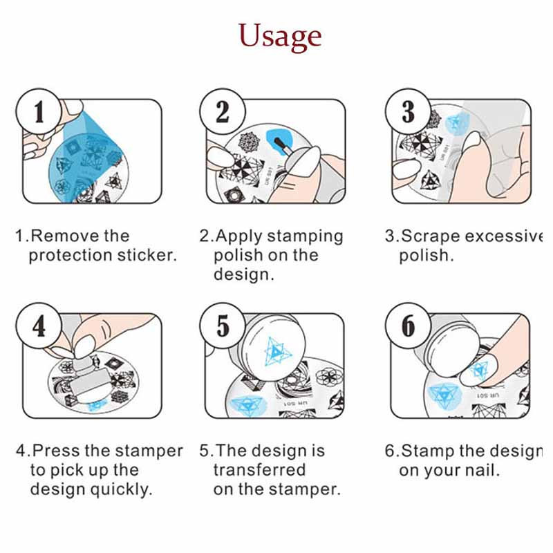 Νέες χριστουγεννιάτικες πλάκες για σφράγιση νυχιών Snowflakes Santa Claus Winter Nail Art Stamp Template Image Plate Stencil Εργαλεία μανικιούρ DIY