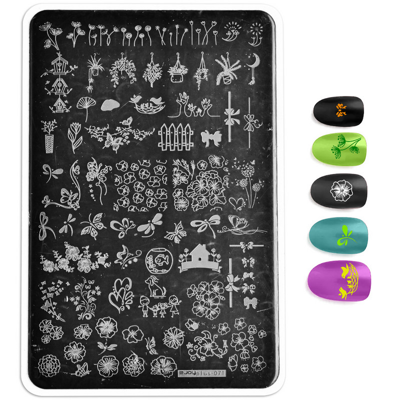 Καρό καρό πινακίδες σφράγισης νυχιών Καρό καρό καρό καρό σφραγίδα σφράγισης πιάτου για εκτύπωση στένσιλ καρφιών