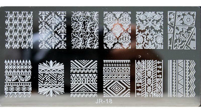 1 tk uue disainiga küünekunsti tembeldusplaadid maniküürimall DIY polster šabloon küünetempli tööriistad 20 stiili