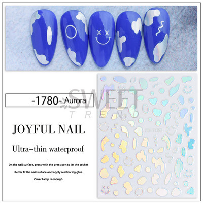 3D-pronksjas kuldtriibulised kleebised küüntele Ebaregulaarne raam Marmorist disain Nail Art Dekoratsioon Kleebised Liugurid Maniküüri fooliumid