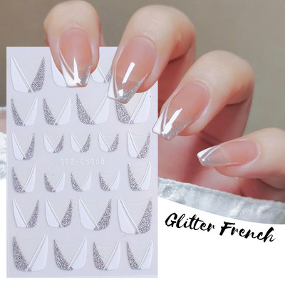 3D-pronksjas kuldtriibulised kleebised küüntele Ebaregulaarne raam Marmorist disain Nail Art Dekoratsioon Kleebised Liugurid Maniküüri fooliumid