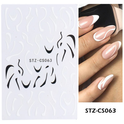 3D-pronksjas kuldtriibulised kleebised küüntele Ebaregulaarne raam Marmorist disain Nail Art Dekoratsioon Kleebised Liugurid Maniküüri fooliumid