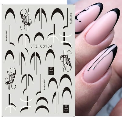 3D-pronksjas kuldtriibulised kleebised küüntele Ebaregulaarne raam Marmorist disain Nail Art Dekoratsioon Kleebised Liugurid Maniküüri fooliumid