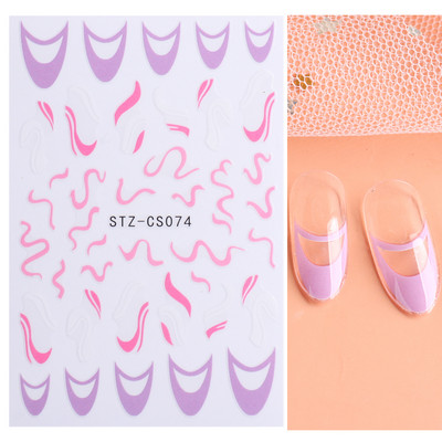 3D-pronksjas kuldtriibulised kleebised küüntele Ebaregulaarne raam Marmorist disain Nail Art Dekoratsioon Kleebised Liugurid Maniküüri fooliumid