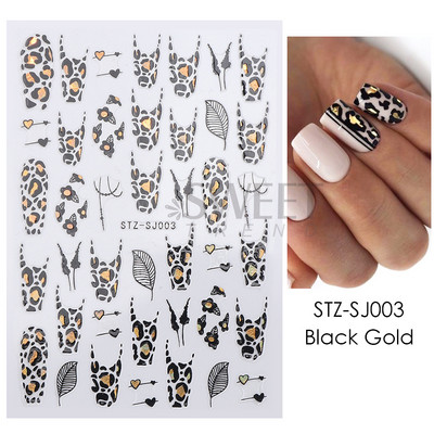 3D-pronksjas kuldtriibulised kleebised küüntele Ebaregulaarne raam Marmorist disain Nail Art Dekoratsioon Kleebised Liugurid Maniküüri fooliumid