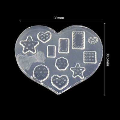 Καλούπι σιλικόνης για σκάλισμα νυχιών 3D Bear Butterfly Heart φόρμα στάμπας πλάκας νυχιών Στένσιλ DIY UV Gel Ιαπωνικά εργαλεία μανικιούρ