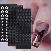 Nail Art Airbrush Trafareti jautrām izdrukām Uzlīmes uzlīmes Airbrush Nails Moderns salona manikīra aprīkojums
