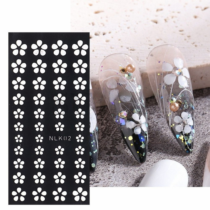 Nagų dailės aerografiniai trafaretai linksmiems spaudiniams Lipdukai Lipdukai Airbrush Nagai Madingi salono manikiūro reikmenys