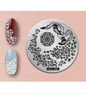 Zjoys Nail Stamping Plates 2018 Bee Birdie Summer Flower Χαριτωμένο Anime Εικόνα Gel Πρότυπου Νυχιών Στένσιλ Εργαλείο προτύπων μανικιούρ