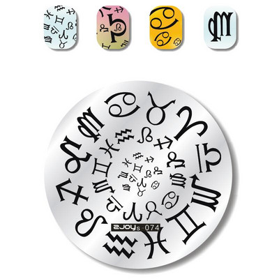 Zjoys Nail Stamping Plates 2018 Bee Birdie Summer Flower Χαριτωμένο Anime Εικόνα Gel Πρότυπου Νυχιών Στένσιλ Εργαλείο προτύπων μανικιούρ