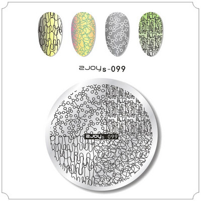 Zjoys Nail Stamping Plates 2018 Bee Birdie Summer Flower Χαριτωμένο Anime Εικόνα Gel Πρότυπου Νυχιών Στένσιλ Εργαλείο προτύπων μανικιούρ