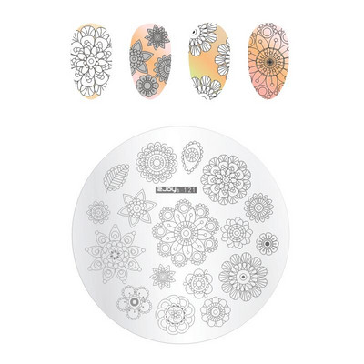 Zjoys Nail Stamping Plates 2018 Bee Birdie Summer Flower Χαριτωμένο Anime Εικόνα Gel Πρότυπου Νυχιών Στένσιλ Εργαλείο προτύπων μανικιούρ