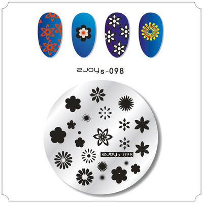 Zjoys Nail Stamping Plates 2018 Bee Birdie Summer Flower Χαριτωμένο Anime Εικόνα Gel Πρότυπου Νυχιών Στένσιλ Εργαλείο προτύπων μανικιούρ