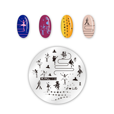 Zjoys Nail Stamping Plates 2018 Bee Birdie Summer Flower Χαριτωμένο Anime Εικόνα Gel Πρότυπου Νυχιών Στένσιλ Εργαλείο προτύπων μανικιούρ