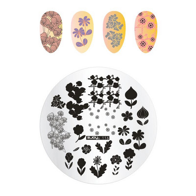 Zjoys Nail Stamping Plates 2018 Bee Birdie Summer Flower Χαριτωμένο Anime Εικόνα Gel Πρότυπου Νυχιών Στένσιλ Εργαλείο προτύπων μανικιούρ