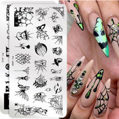 PICT YOU Πλάκες σφράγισης νυχιών για το Halloween Snowflake Festival Pattern Nail Art Image Plates Nail Art Stencil Πρότυπο για τα νύχια