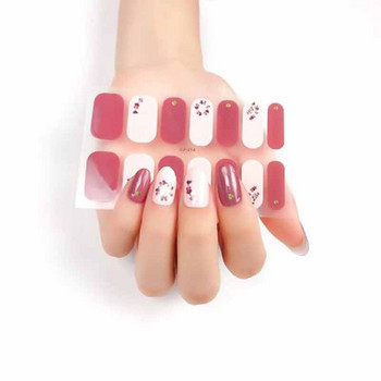 3D стикери за нокти Творческо лепило Nail Art Decal Маникюр Декорации Лак за нокти Пълно покритие Натиснете върху ноктите Ленти Drop Доставка