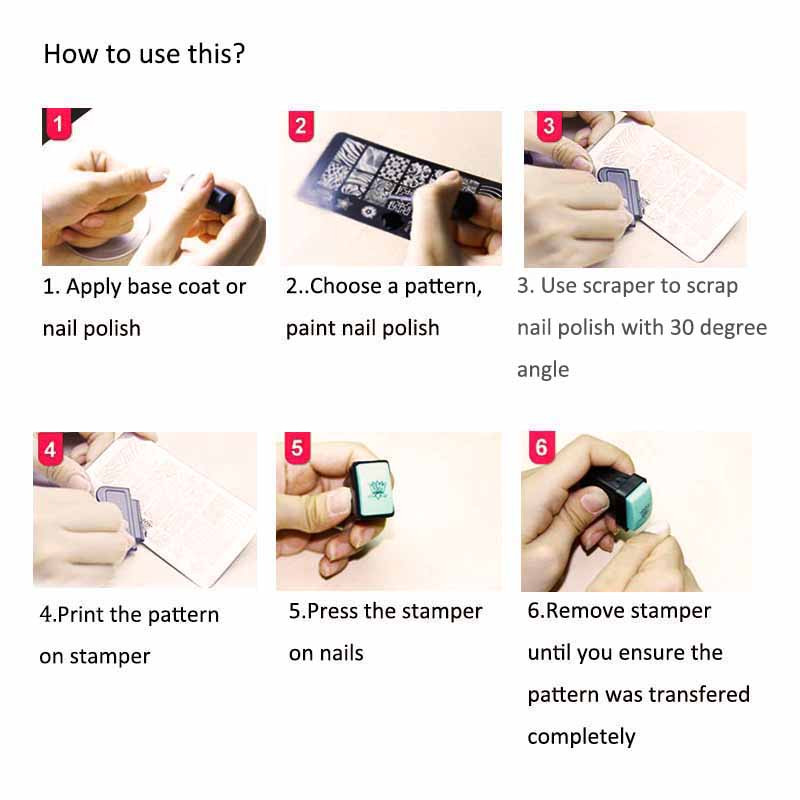 Νέα 2017 Nails 1Pc από ανοξείδωτο ατσάλι Halloween Skull Series Nail Art Πλάκες νυχιών Αξεσουάρ για νύχια SP030