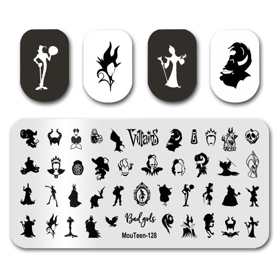 Köröm bélyegző MouTeen142 Rajzfilm Disney Baby Yoda Nail Art lemezek Stamp King manikűr készlet körömbélyegzéshez