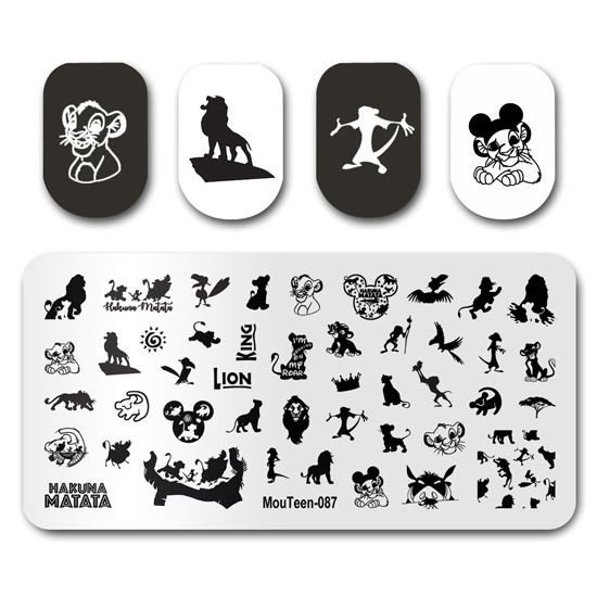 Disney Nail Stamp MouTeen043 The Nightmare Nail Before Christmas Nail Plates Stamp King Σετ μανικιούρ για στάμπα νυχιών