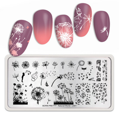 BORN PRETTY Eggshell Texture Line Πλάκες σφραγίδας νυχιών για νύχια Πρότυπο σανίδας τέχνης νυχιών από ανοξείδωτο χάλυβα στένσιλ