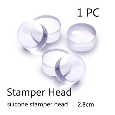 BORN PRETTY French Nail Stmaper Christmas Clear Silicone Stampers Kit Snowflake Nail Art tempel ja kaabits maniküüri kujundamiseks