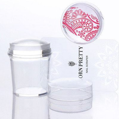 BORN PRETTY French Nail Stmaper Christmas Clear Silicone Stampers Kit Snowflake Nail Art tempel ja kaabits maniküüri kujundamiseks