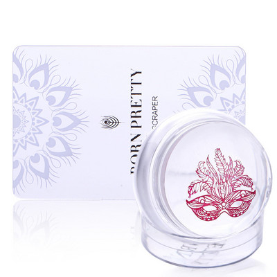 BORN PRETTY French Nail Stmaper Christmas Clear Silicone Stampers Kit Snowflake Nail Art tempel ja kaabits maniküüri kujundamiseks