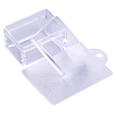BORN PRETTY French Nail Stmaper Christmas Clear Silicone Stampers Kit Snowflake Nail Art tempel ja kaabits maniküüri kujundamiseks
