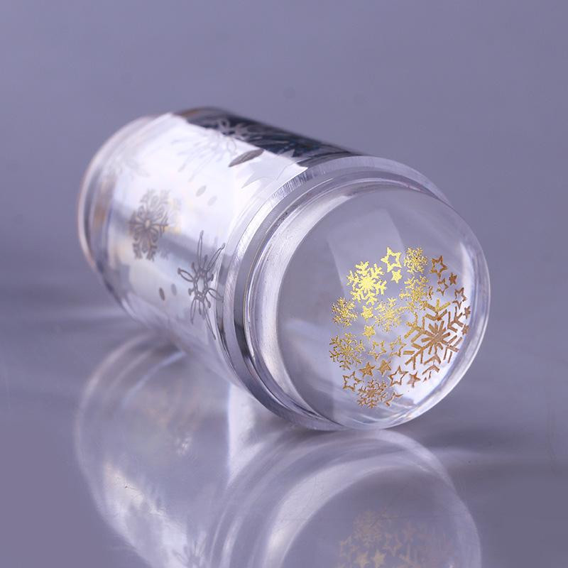 BORN PRETTY French Nail Stmaper Christmas Clear Silicone Stampers Kit Snowflake Nail Art Stamper & Scraper manikűr dizájnhoz