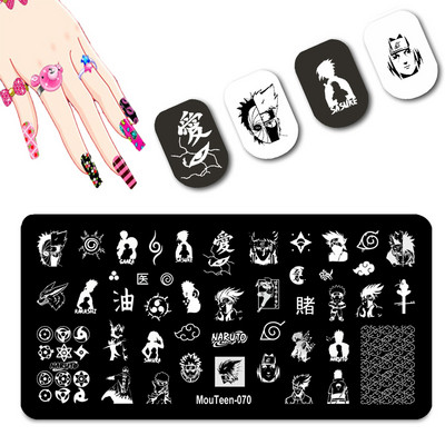 DISNEY Cartoon Totoro küünte stantsimisplaadid Chinchilla Anime küünetemplite mallid küünte kujundamiseks #093