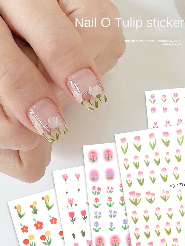 Annies 3D αυτοκόλλητα νυχιών Tropical Leaves Αυτοκόλλητα νυχιών DIY Slider Νυχιών Διακοσμητικό χαρτί