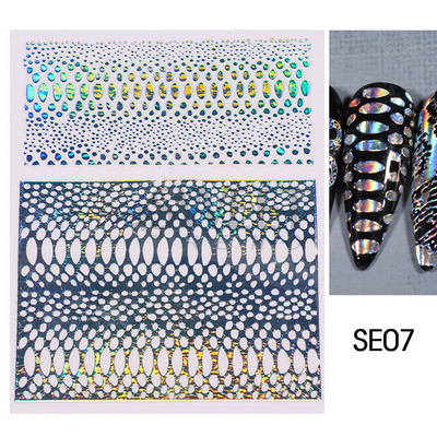 3D Leopard Prints French Tips Αυτοκόλλητα για μανικιούρ Άγρια Ζώα Καρδιά Πεταλούδα Anime Sliders Διακόσμηση Πρωτοχρονιάς Αξεσουάρ SAJO